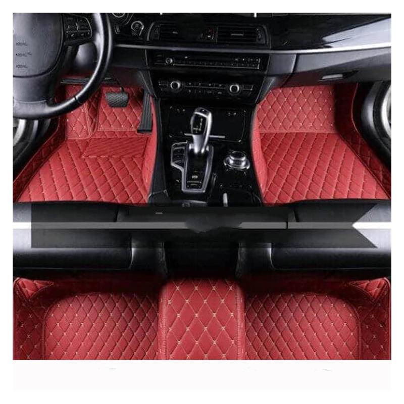 Autoteppich Auto-Fußmatten Für X3 Für E83 2006 2007 2008 2009 2010 Auto-Fußpolster Auto-Teppichbezug Innenausstattung Autofußmatten(WEINROT) von SPLACK