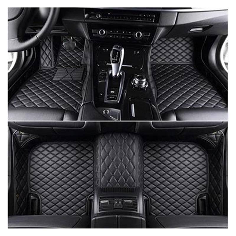 Autoteppich Benutzerdefinierte 3D-Volldeckung Auto-Fußmatten Für Chevy Für Cruze 2015 2016 Innenausstattung Teppich Autofußmatten(Alles schwarz) von SPLACK
