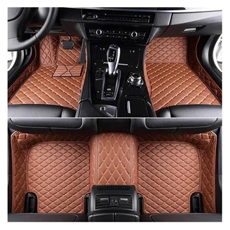 Autoteppich Benutzerdefinierte 3D-Volldeckung Auto-Fußmatten Für Chevy Für Cruze 2015 2016 Innenausstattung Teppich Autofußmatten(Braun) von SPLACK