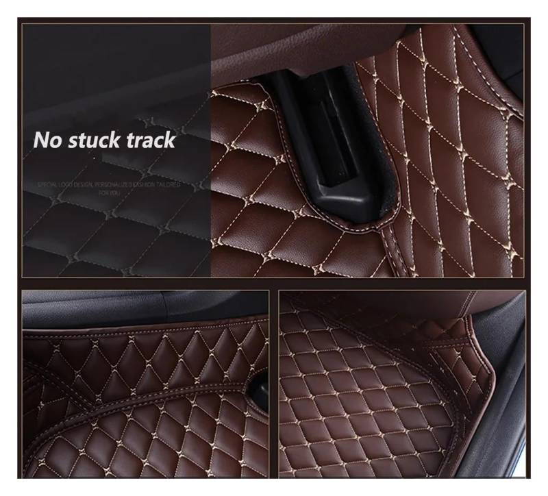 Autoteppich Benutzerdefinierte 3D-Volldeckung Auto-Fußmatten Für Hyundai Für Palisade 2020-2023 Bodenmatten-Set Innenausstattung Teppich Autofußmatten(Beige) von SPLACK