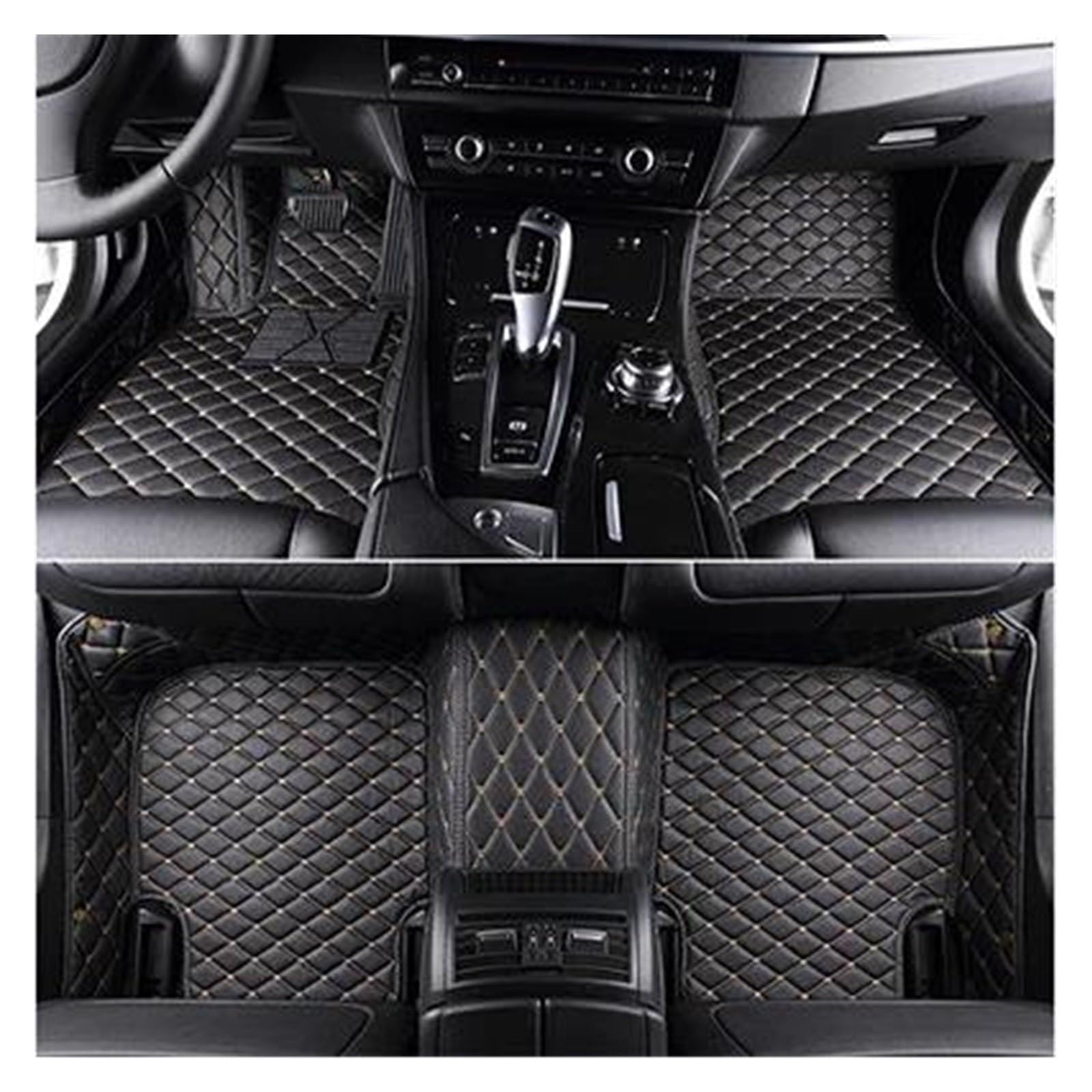 Autoteppich Benutzerdefinierte 3D-Volldeckung Auto-Fußmatten Für Lexus Für NX350h 2022 2023 Innenausstattung Teppich Autofußmatten(Schwarzbeige) von SPLACK