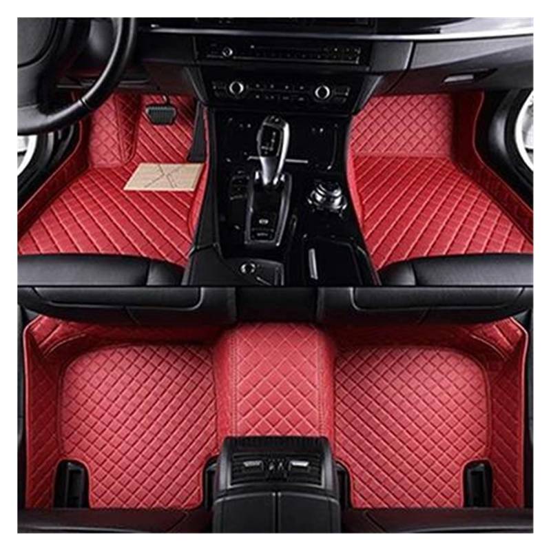 Autoteppich Benutzerdefinierte 3D-Volldeckung Auto-Fußmatten Für X3 E83 2003-2010 Bodenmatten-Set Innenausstattung Teppich Autofußmatten(Rot) von SPLACK