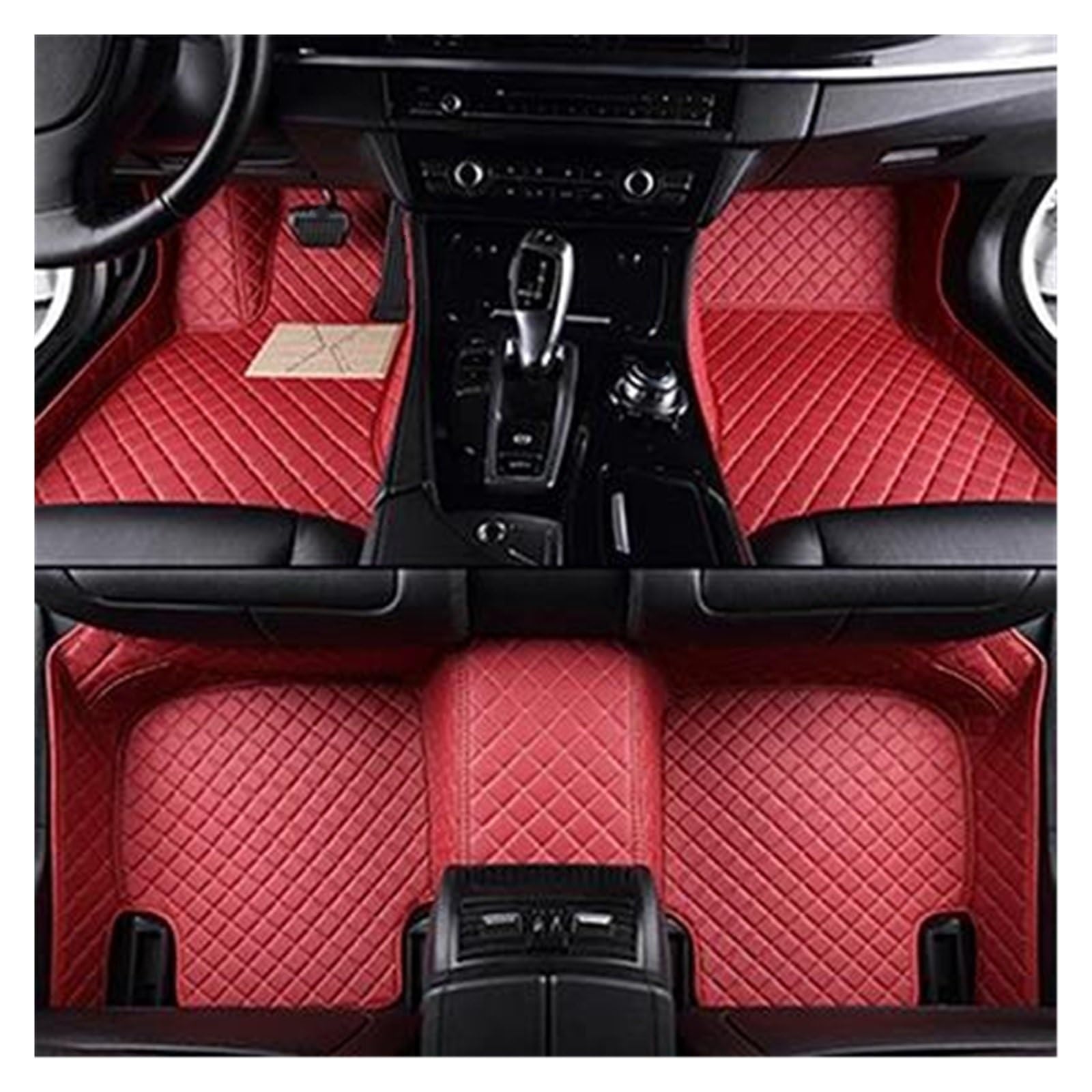 Autoteppich Benutzerdefinierte 3D-Volldeckungs-Auto-Fußmatten Für Chevy Für Spark 2004 2005 2006 2007 2008 2009 2010 2011 2012 Innenausstattung Autofußmatten(Rot) von SPLACK