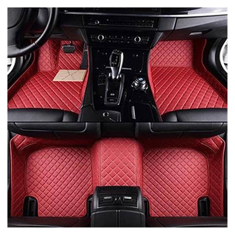 Autoteppich Benutzerdefinierte 3D-Volldeckungs-Auto-Fußmatten Für Subaru Für Tribeca 2005 2006 2007 2008 2009 2010 2011 Innenausstattung Autofußmatten(Rot) von SPLACK