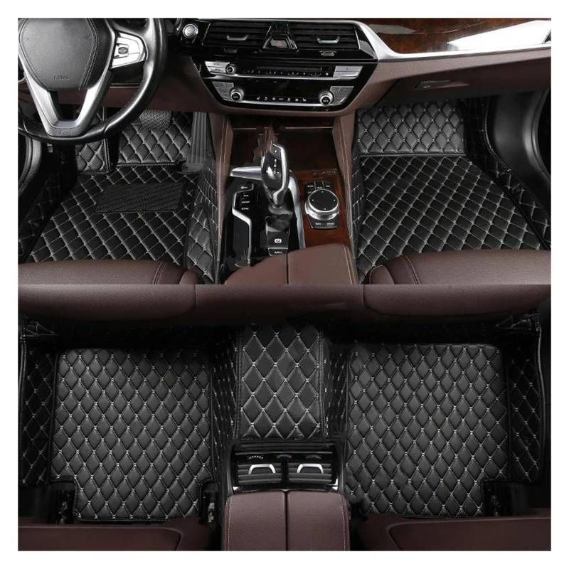 Autoteppich Benutzerdefinierte Auto-Bodenmatte Für I3 2022 2023 Innendetails Zubehör Teppich Kofferraummatte Autofußmatten(Schwarzbeige) von SPLACK