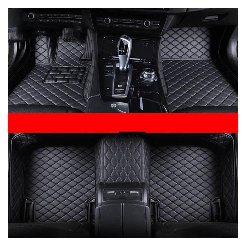 Autoteppich Für Citroen Für C3 2002–2024 Individuelle Auto-Fußmatten Auto-Zubehör Fußteppich Autofußmatten(Schwarz) von SPLACK