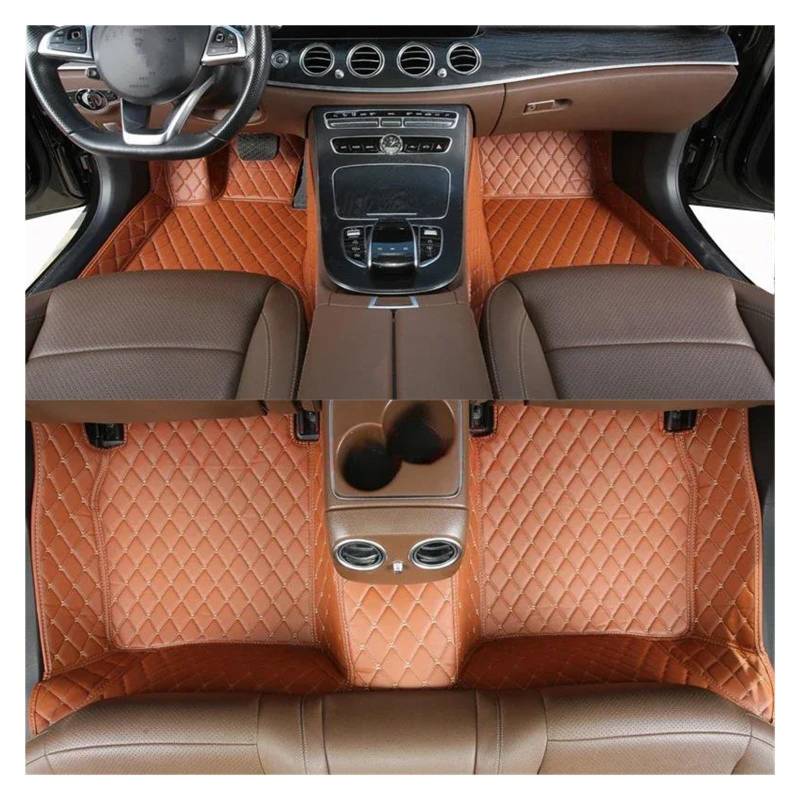 Autoteppich Maßgeschneiderte 3D-Volldeckungs-Auto-Bodenmatte Für 4er Für G26 2020-2023 Innenausstattung Teppiche Autofußmatten(Braun) von SPLACK