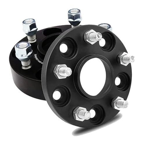 Lochkreisadapter 1PCS PCD 5x 114,3 4x 100 Rad Spacer Geschmiedet Auto Reifen Dichtung Rad Hub Adapter Für Toyota Für RAV4 Für CH-R Für Mark X Für Isis Unterlegscheiben Platte (Color : 5-108-25mm) von SPLACK