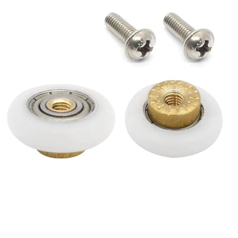 Simplified Solution Ersatzrollen für Duschen, wird als 2er-Set mit Schrauben (23 mm) geliefert von SPORTARC