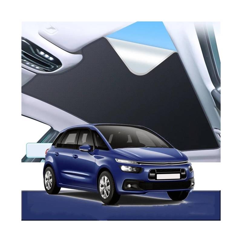 Schiebedach Sonnenschirm Für Citroen Für C4 Für Grand Für Picasso 2015-2024 Auto Elektrostatische Adsorption Schiebedach Sonnenschutz Abdeckungen Wärmedämmung Dachfenster Auto Sonnenschutz (Farbe : B von SPREKS