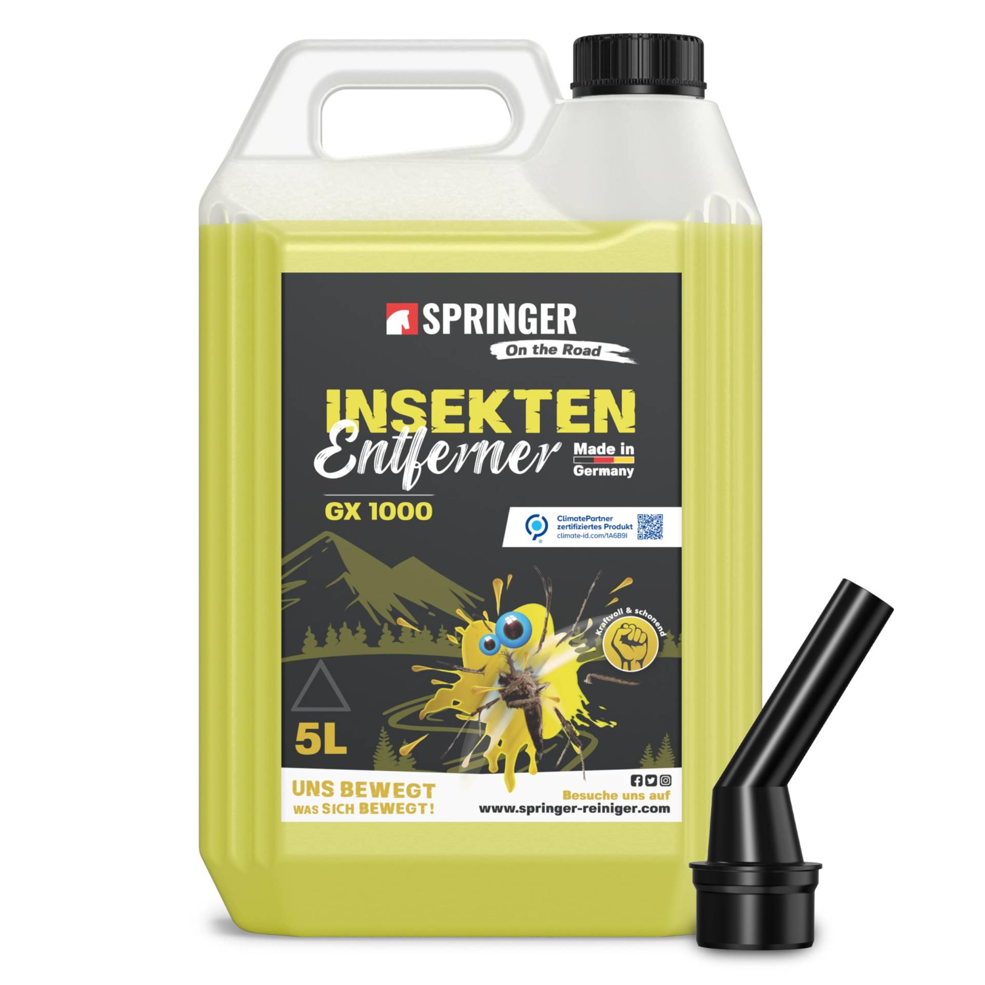 SPRINGER GX1000 - - Insektenentferner 5L - - Made in Germany - - Schonende Rezeptur - - Tiefenwirksame Formel - - Insekten-Reiniger für hartnäckige & angetrocknete Insektenreste SPRINGER GX1000 - - Insektenentferner 5L - - Made in Germany - - Schonende Rezeptur - - Tiefenwirksame Formel - - Insekten-Reiniger für hartnäckige & angetrocknete Insektenreste von SPRINGER