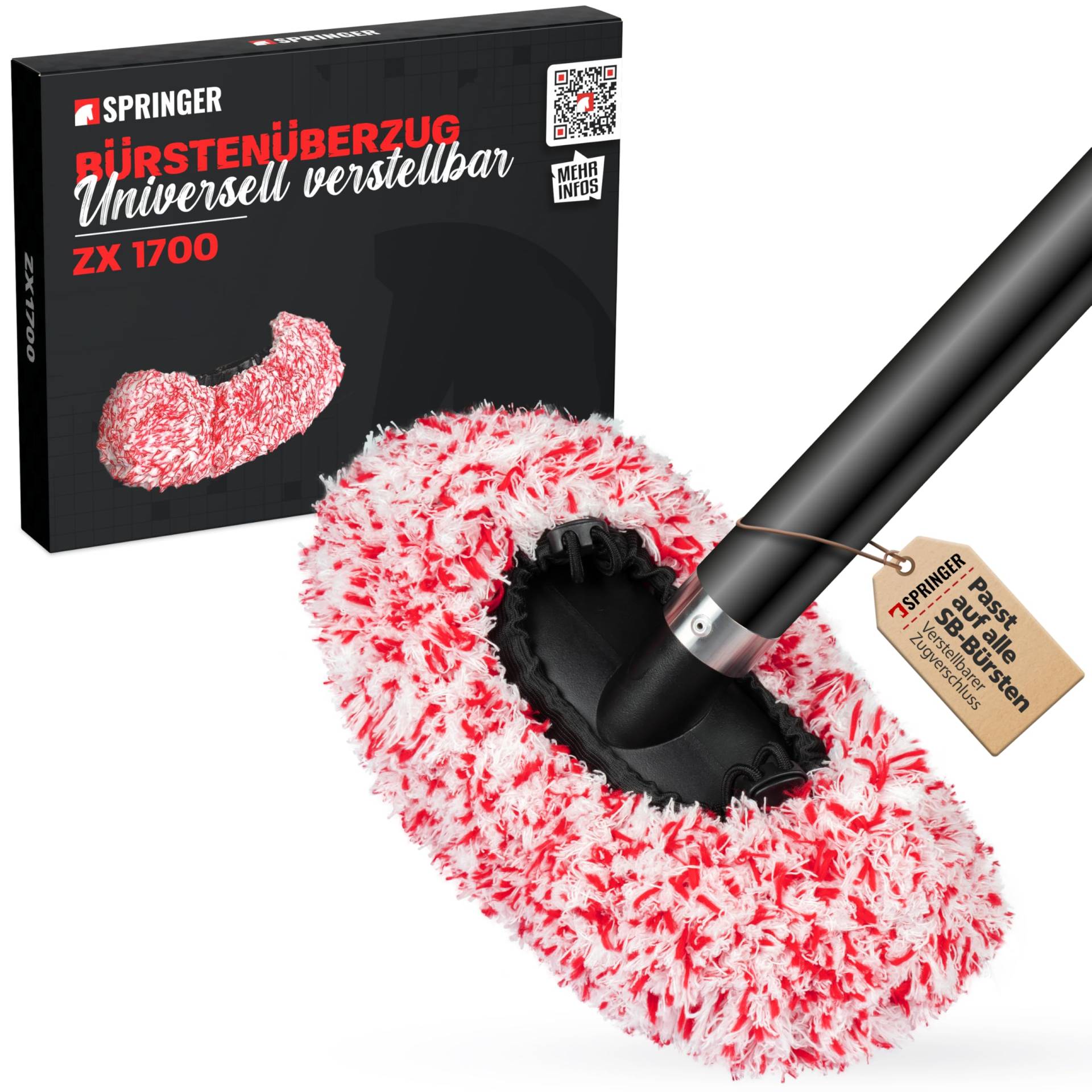 SPRINGER ZX1700 - - Mikrofaser Waschbürstenüberzug - - Universeller Bürstenüberzug für alle SB-Bürsten - - Saugstark & lackschonend - - Waschmaschinenfester Schaumbürsten-Überzug mit Foam-Release SPRINGER ZX1700 - - Mikrofaser Waschbürstenüberzug - - Universeller Bürstenüberzug für alle SB-Bürsten - - Saugstark & lackschonend - - Waschmaschinenfester Schaumbürsten-Überzug mit Foam-Release von SPRINGER