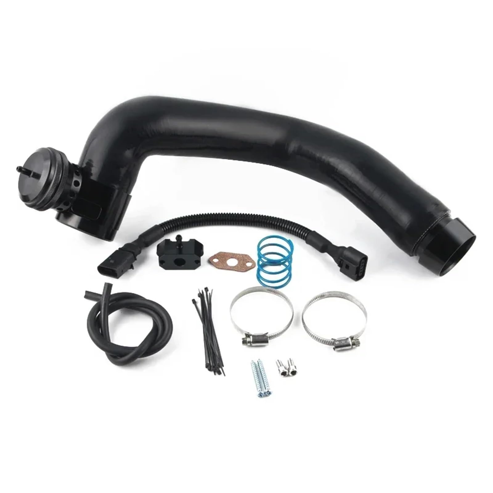 Auto Ansaugrohr Auto Air Intake Turbo Dump Blow Off Ventil Für A1 Für Vw Für Polo Für Skoda Für Fabia Für Rapid Für Seat Für Ibiza 1,0 TSI Bov1136 Lufteinlass Schlauch(Black Hose) von SPUFKGE