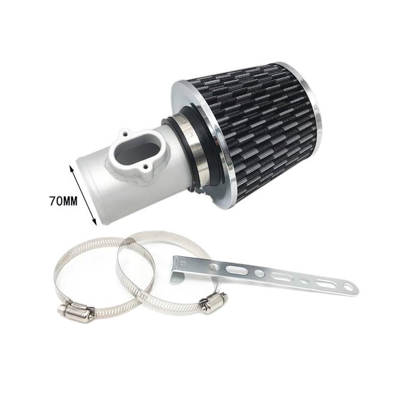 Auto Ansaugrohr Auto-Kaltluftansaugsystem-Kit Aluminium-Ansaugrohr Mit Filter Für Opel Für Corsa D Für Astra J Für Chevrolet Für Aveo Für Cruze Für Orlando Für Buick Lufteinlass Schlauch(70MM) von SPUFKGE