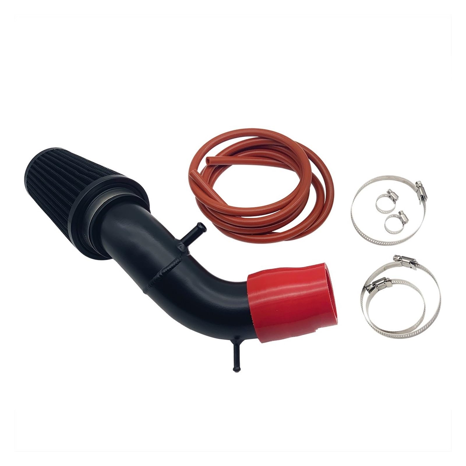 Auto Ansaugrohr Für Abarth 500 595 695 Luftansaugsatz, Luftansaugsystem Mit Hohem Durchfluss In Der Airbox-Position, Ersatzleistungsteile Lufteinlass Schlauch(Red Silicone Hose) von SPUFKGE