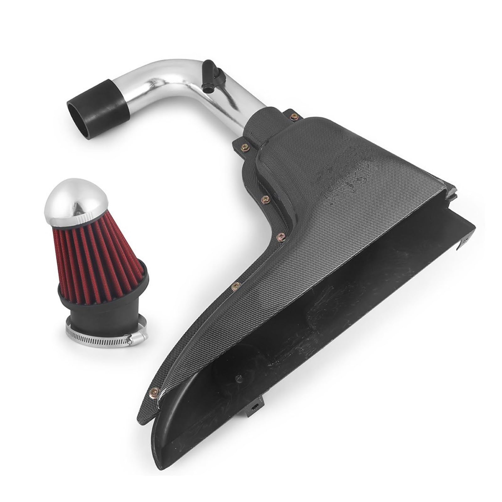Auto Ansaugrohr Kaltlufteinlasssysteme Ansaugkasten Luftfilter Luftansaugsystem Hitzeschildfilter Im Kohlefaser-Stil Für Peugeot 106 206 306 VTS 1997 1998 1999 Lufteinlass Schlauch(206) von SPUFKGE