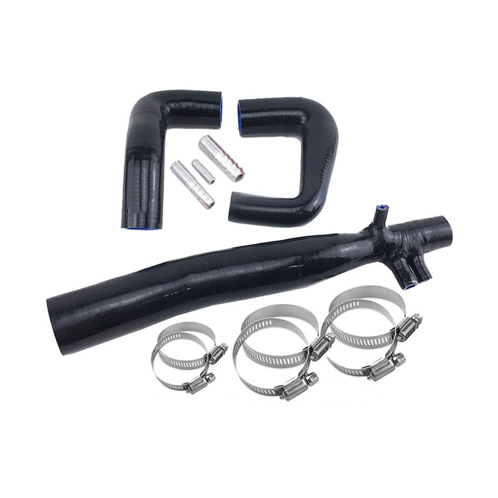 Auto Ansaugrohr Silikon-Kühler-Ansaugschlauch Für Two & Turbo Für Smart Roadster 2003–2006 3-teilig Lufteinlass Schlauch(Schwarz) von SPUFKGE