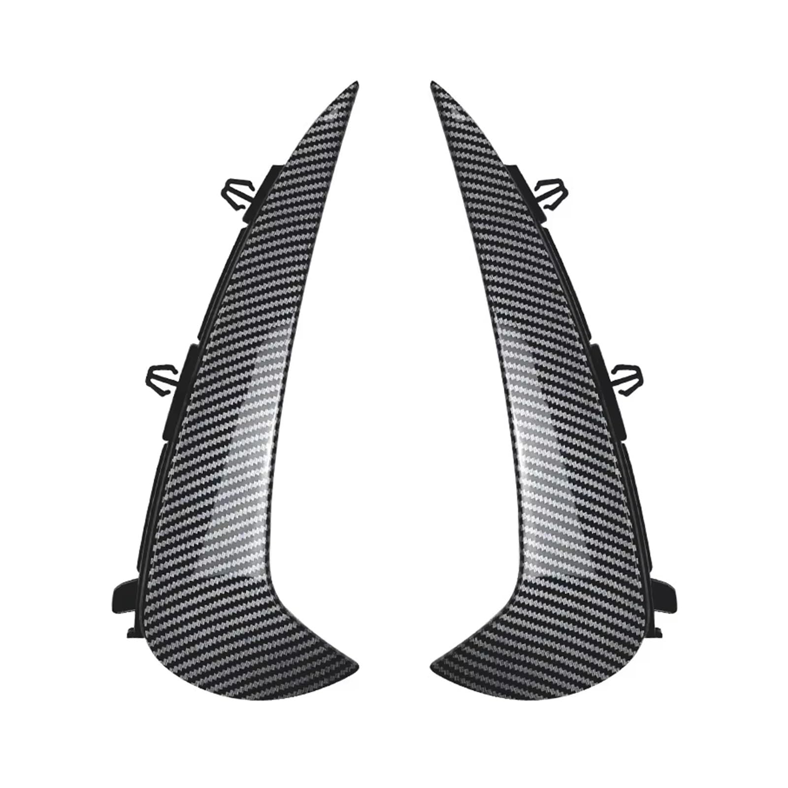 Auto Heckspoilerflügel 2X 2023 Für Benz Für GLC Klasse X254 AMG Linie Hinten Stoßstange Diffusor Lip Spoiler Wind Messer Trim Abdeckung Durch ABS Body Kit Spoiler(Carbon Look) von SPUFKGE