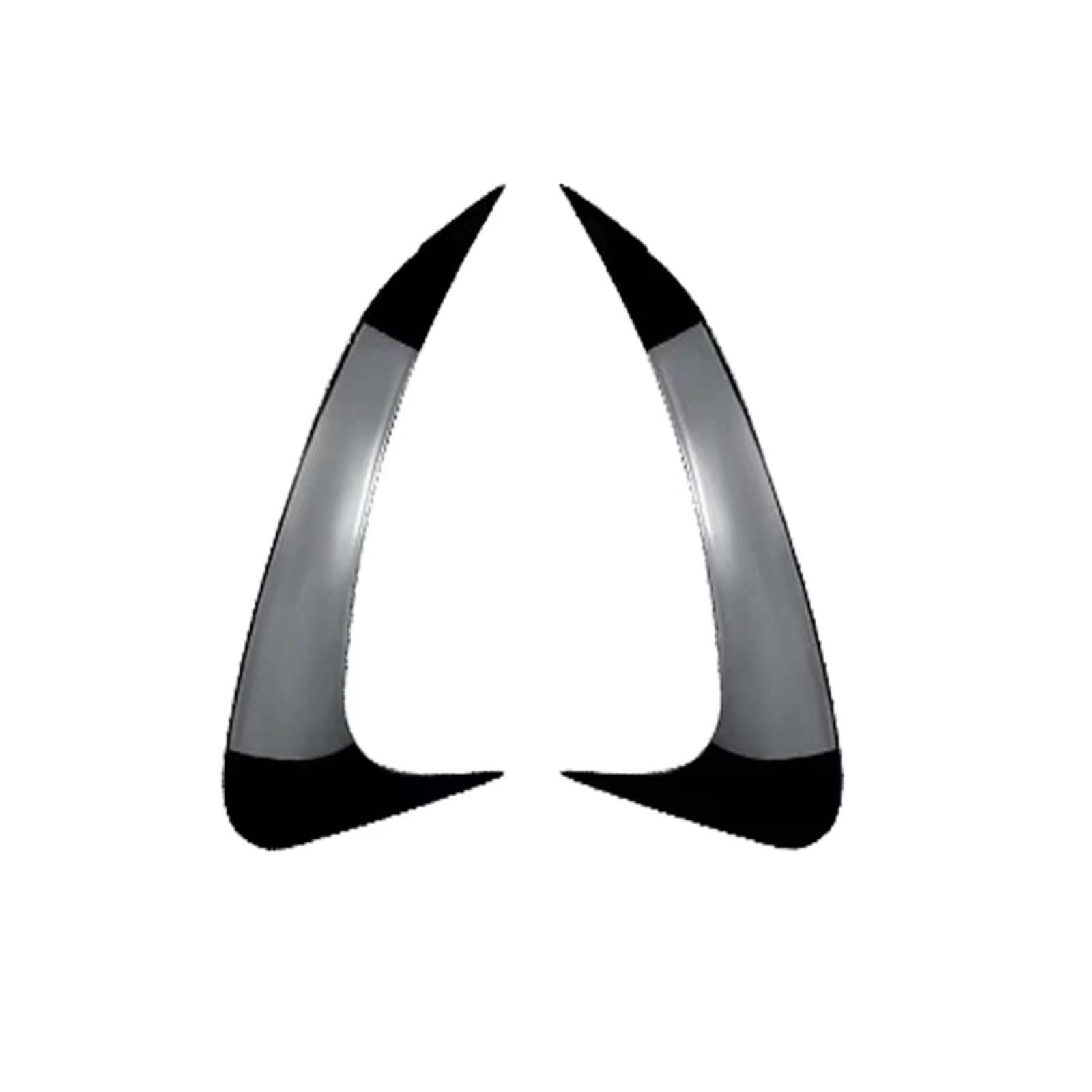 Auto Heckspoilerflügel 2X Für Benz EQE Klasse V295 2023 2024 Hinten Stoßstange Canard Splitter Lip Seite Spoiler Abdeckung ABS Glänzend Schwarz Carbon Faser Spoiler(Gloss Black) von SPUFKGE