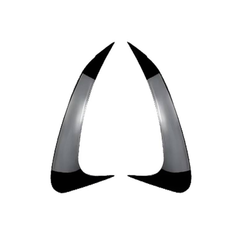 Auto Heckspoilerflügel 2X Für Benz EQE Klasse V295 2023 2024 Hinten Stoßstange Canard Splitter Lip Seite Spoiler Abdeckung ABS Glänzend Schwarz Carbon Faser Spoiler(Gloss Black) von SPUFKGE