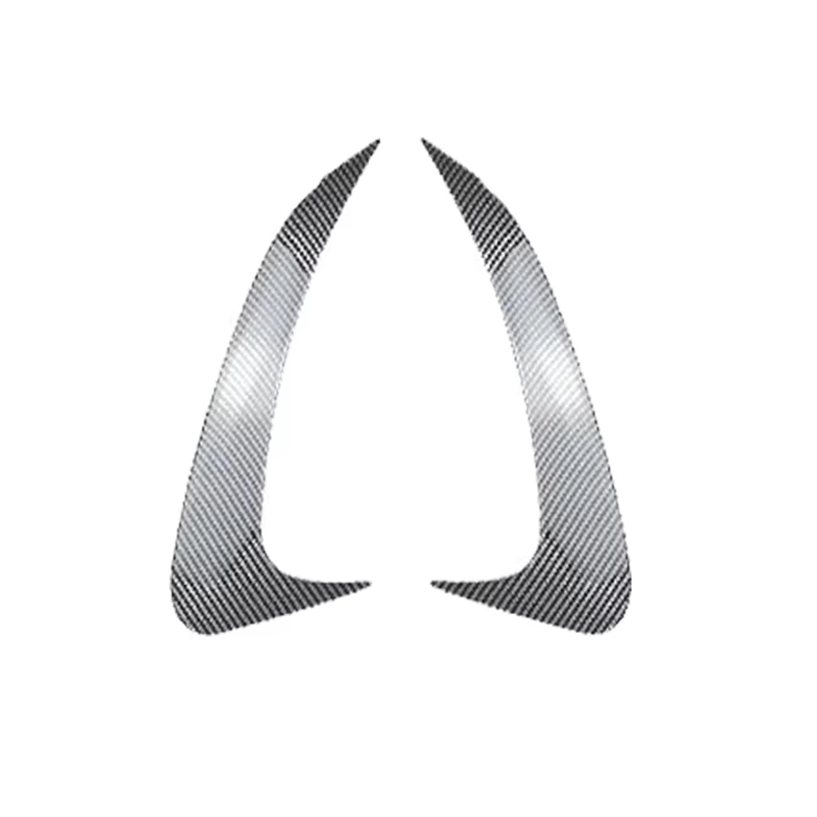 Auto Heckspoilerflügel 2X Für Benz EQE Klasse V295 2023 2024 Hinten Stoßstange Canard Splitter Lip Seite Spoiler Abdeckung ABS Glänzend Schwarz Carbon Faser Spoiler(Kohlefaser-Optik) von SPUFKGE