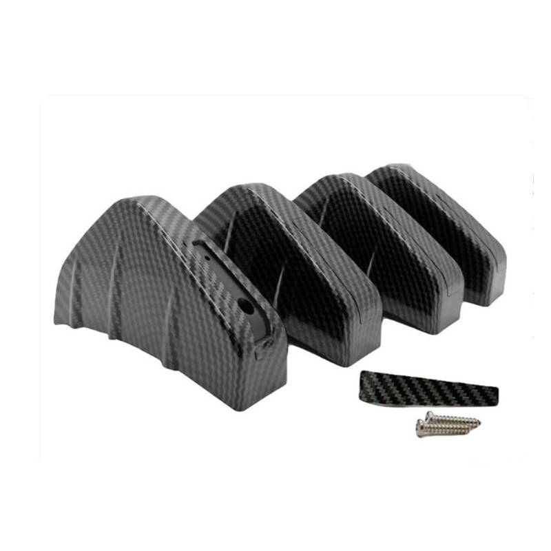 Auto Heckspoilerflügel 4 Stück Auto Geändert Hinten Stoßstange Diffusor Spoiler Hinten Lippe Für E46 E60 E61 E90 E91 F30 E36 E39 E87 E92 F10 F11 F20 F31 Spoiler(Kohlefaser) von SPUFKGE