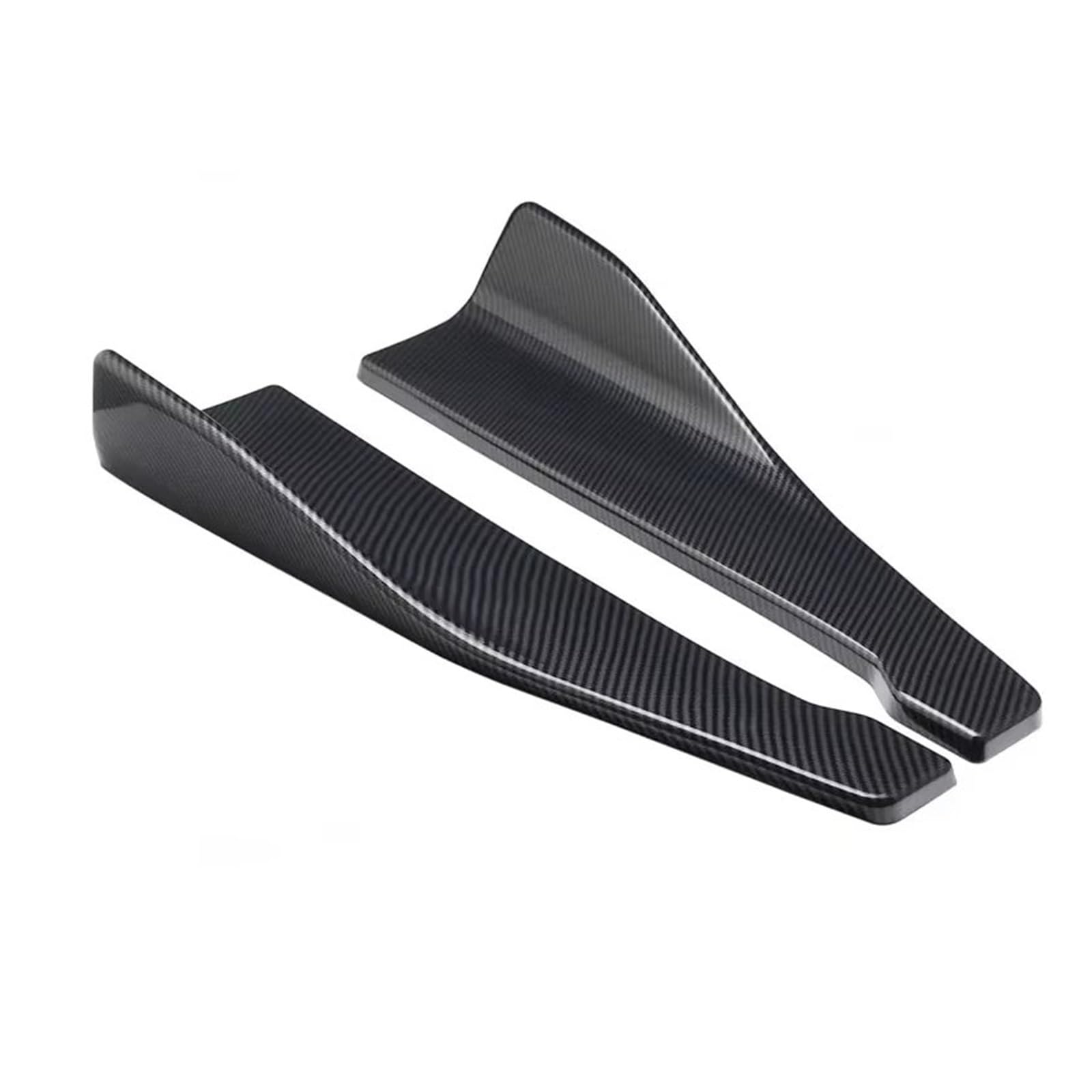 Auto Heckspoilerflügel 48CM Seitenschweller Für E90 E46 F20 F30 E39 G20 Zubehör Universal Extension Protector Heckstoßstange Spoiler Diffusor Split Spoiler(Carbon) von SPUFKGE