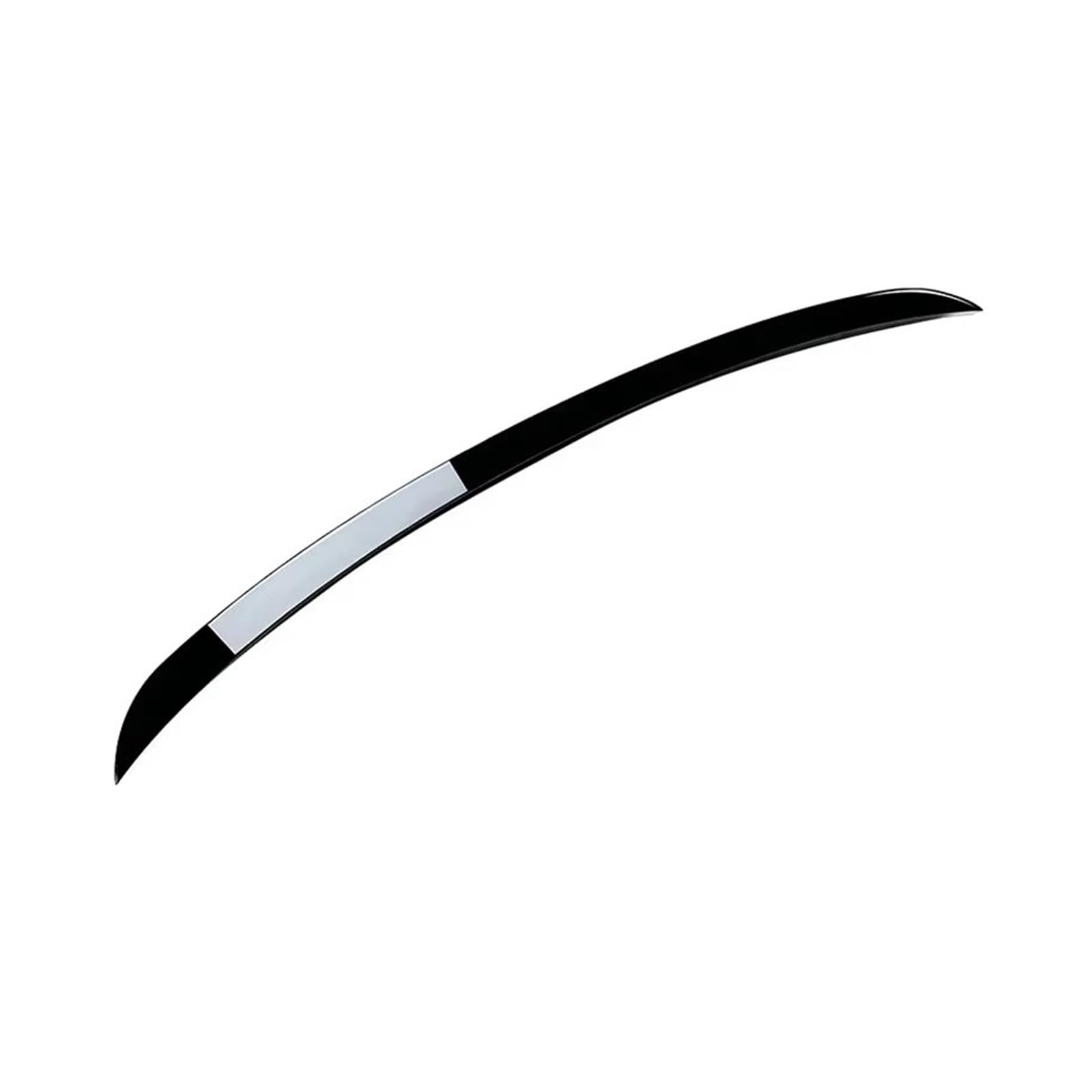 Auto Heckspoilerflügel ABS Mittelspoiler Heckflügel Glänzend Schwarz Carbon Look Für VW Polo MK5 6R 6C MPI Für GTI Für MPI Für Line 4-Türer Fließheck 2008-2018 Spoiler(Glossy Black) von SPUFKGE
