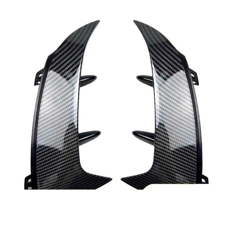 Auto Heckspoilerflügel Auto Heckstoßstange Trim Lip Spoiler Für Benz A Klasse W177 A180 A200 A220 AMG Fließheck 2018-2023 Fender Canard Aufkleber Spoiler(Carbon Look) von SPUFKGE