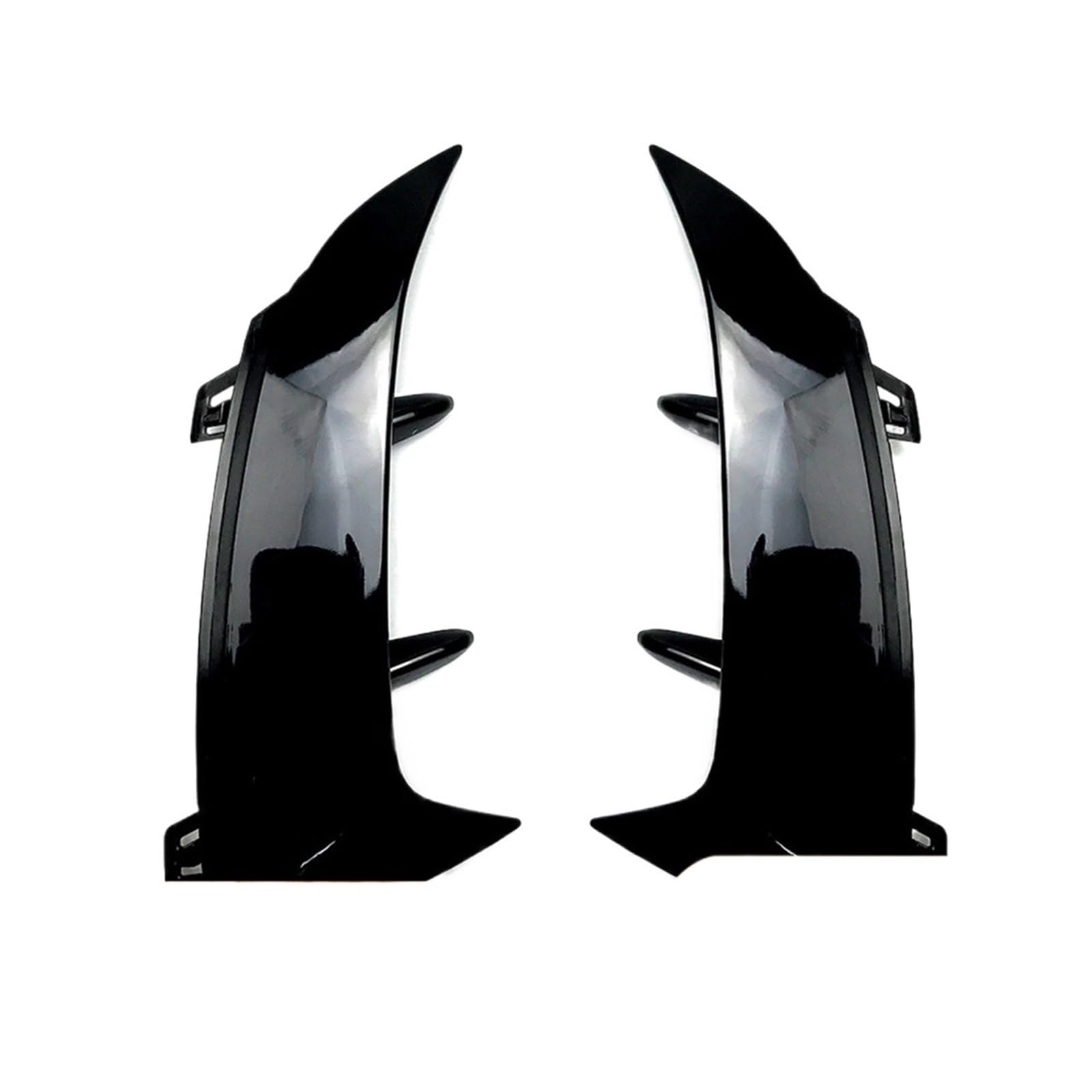 Auto Heckspoilerflügel Auto Heckstoßstange Trim Lip Spoiler Für Benz A Klasse W177 A180 A200 A220 AMG Fließheck 2018-2023 Fender Canard Aufkleber Spoiler(Gloss Black) von SPUFKGE