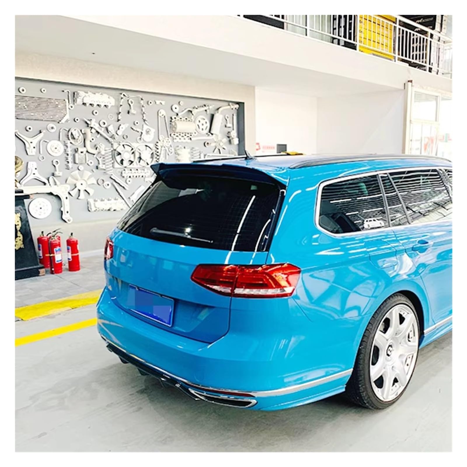 Auto Heckspoilerflügel Auto Styling ABS Kunststoff Material Heckspoiler Flügel Stamm Lip Abdeckung Für VW Für Passat B8 Für Variante 2016 2017 2018 2019 Spoiler(Kohlefaser-Optik) von SPUFKGE