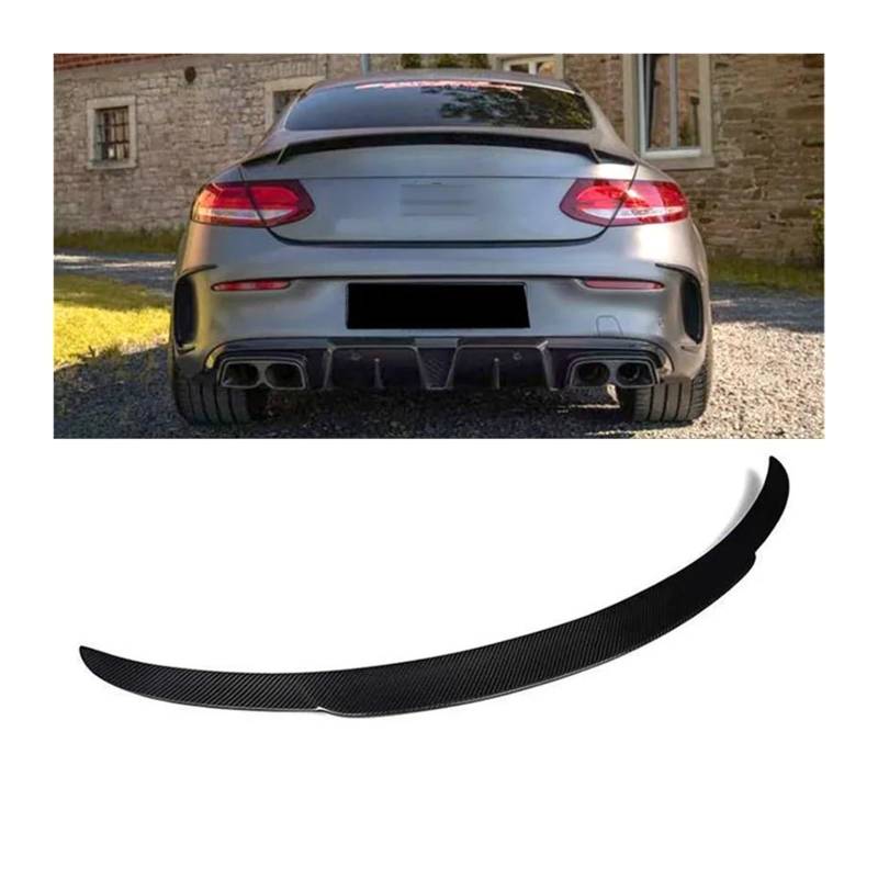 Auto Heckspoilerflügel Carbon Fiber Spoiler Für Benz W205 C260 C43 C63 Coupe AMG Hinten Ducktail Flügel C-klasse 4 2 Tür Stamm Zubehör Spoiler(2 Door Brabus) von SPUFKGE