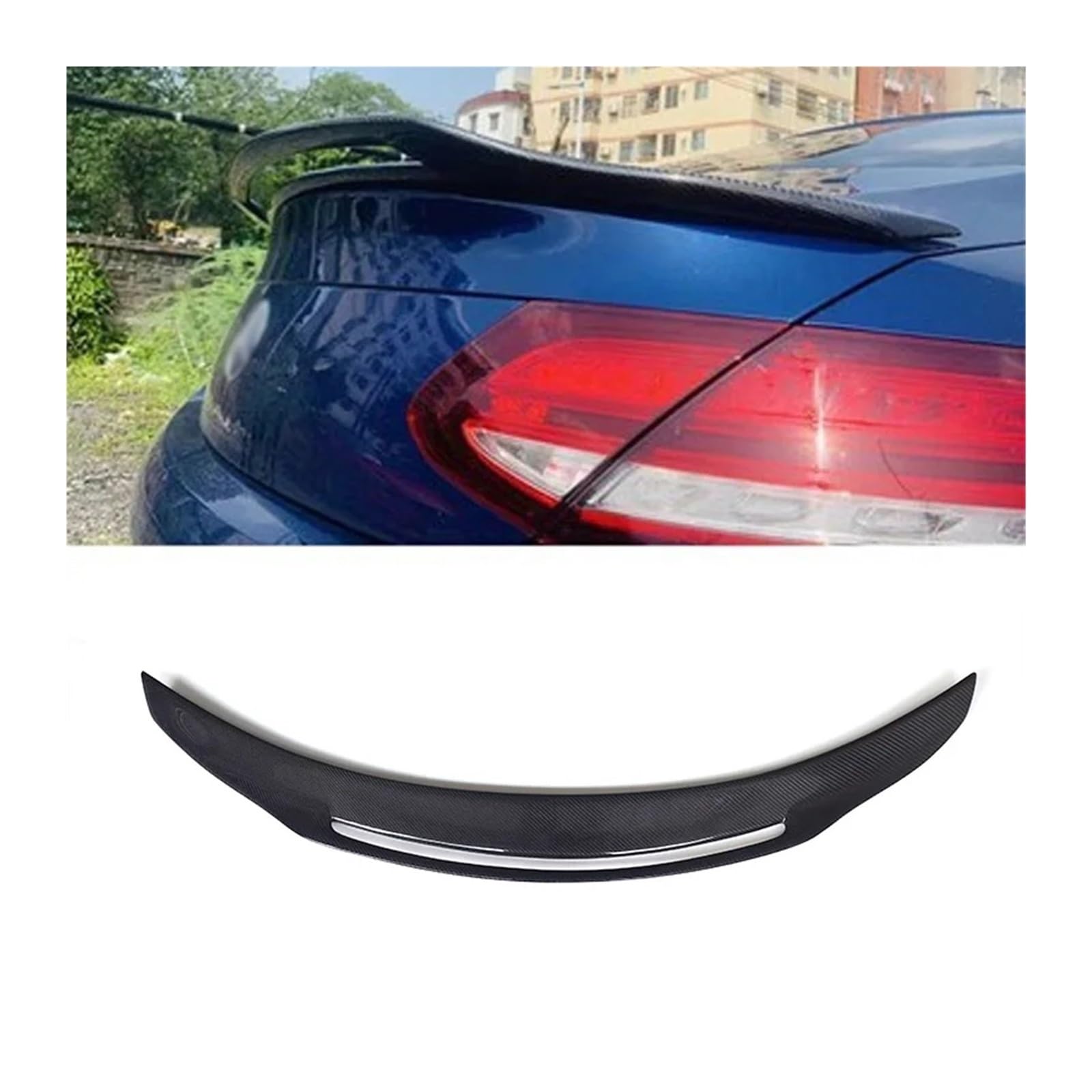 Auto Heckspoilerflügel Carbon Fiber Spoiler Für Benz W205 C260 C43 C63 Coupe AMG Hinten Ducktail Flügel C-klasse 4 2 Tür Stamm Zubehör Spoiler(2 Door PSL) von SPUFKGE