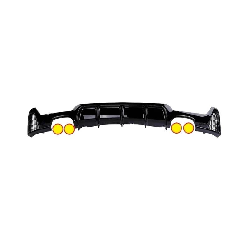 Auto Heckspoilerflügel Für 4er F32 F33 F36 2014–2020 Karbonfaser Sport-Heckstoßstange Diffusorlippe MP-Body-Kit Diffusor 420i 428i Glänzend Schwarz Spoiler(Double-dual Out) von SPUFKGE