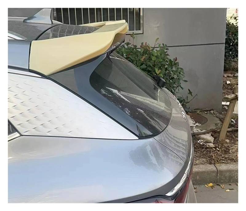 Auto Heckspoilerflügel Für BYD Atto 3 EV Yuan Plus Hinten Dach Stamm Deckel Ente Auto Spoiler Splitter ABS Schwarz Carbon Außen Tuning Zubehör Teile Spoiler(Unpainted) von SPUFKGE