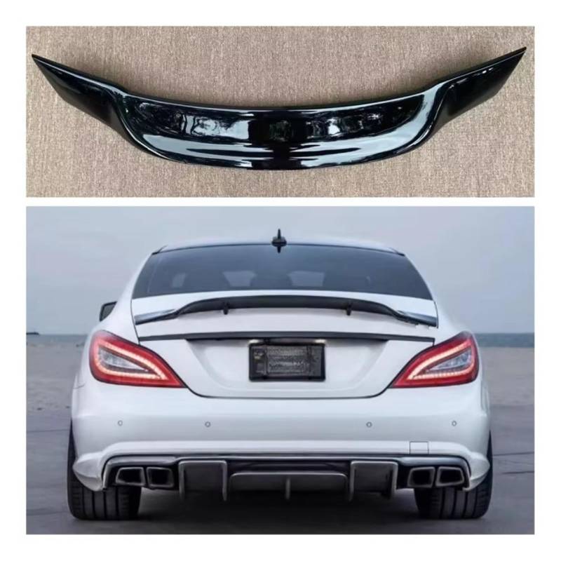 Auto Heckspoilerflügel Für Benz 2012-2018 CLS Klasse CLS350 CLS400 CLS450 CLS500 CLS63 W218 Hinten Stamm Lip Spoiler R Stil Carbon Faser Spoiler Spoiler(Kohlefaser) von SPUFKGE