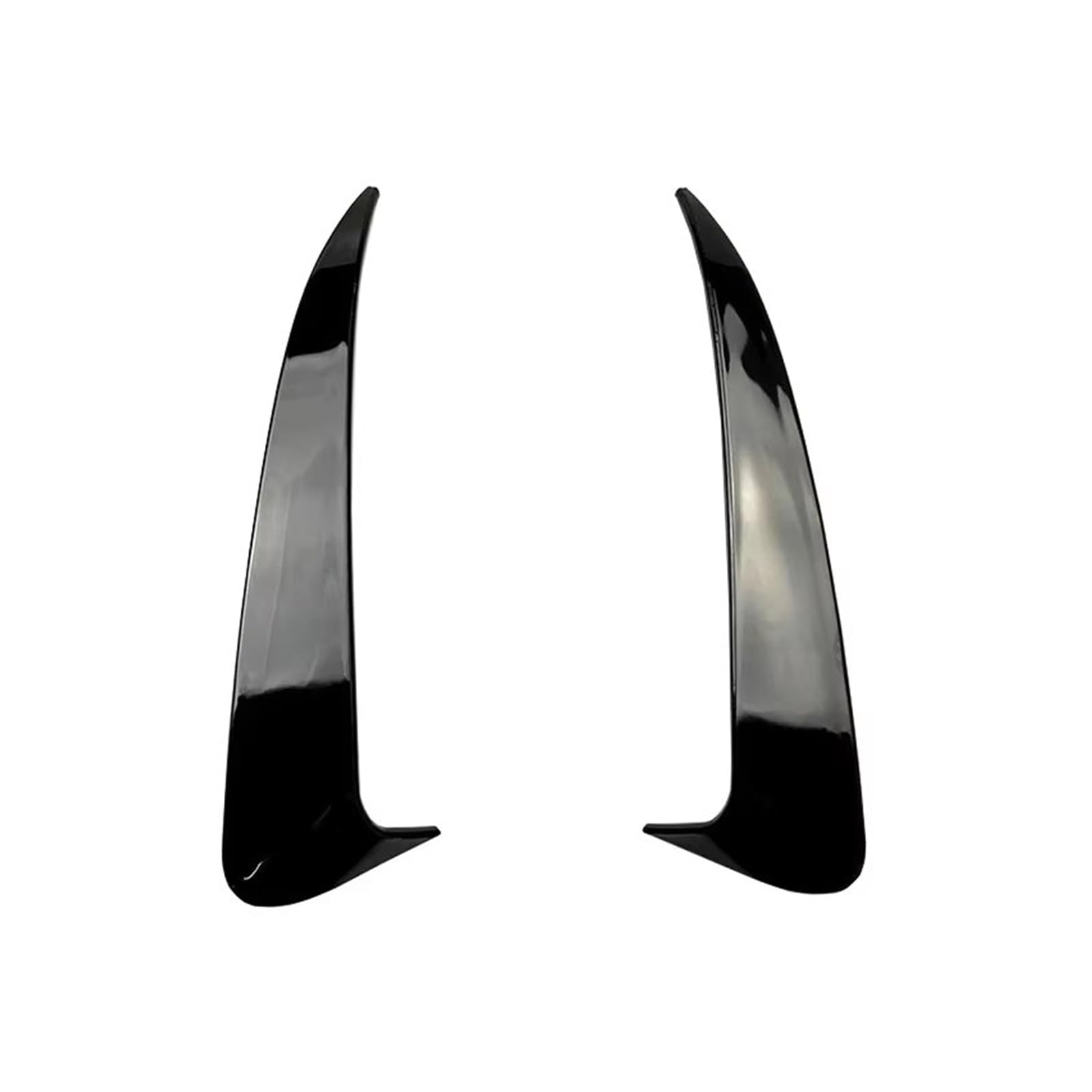 Auto Heckspoilerflügel Für Benz Für C-Klasse W205 C43 C63 AMG 2014-2019 Hinten Stoßstange Seite Canard Splitter Air Vent Abdeckung Spoiler(Glossy Black) von SPUFKGE