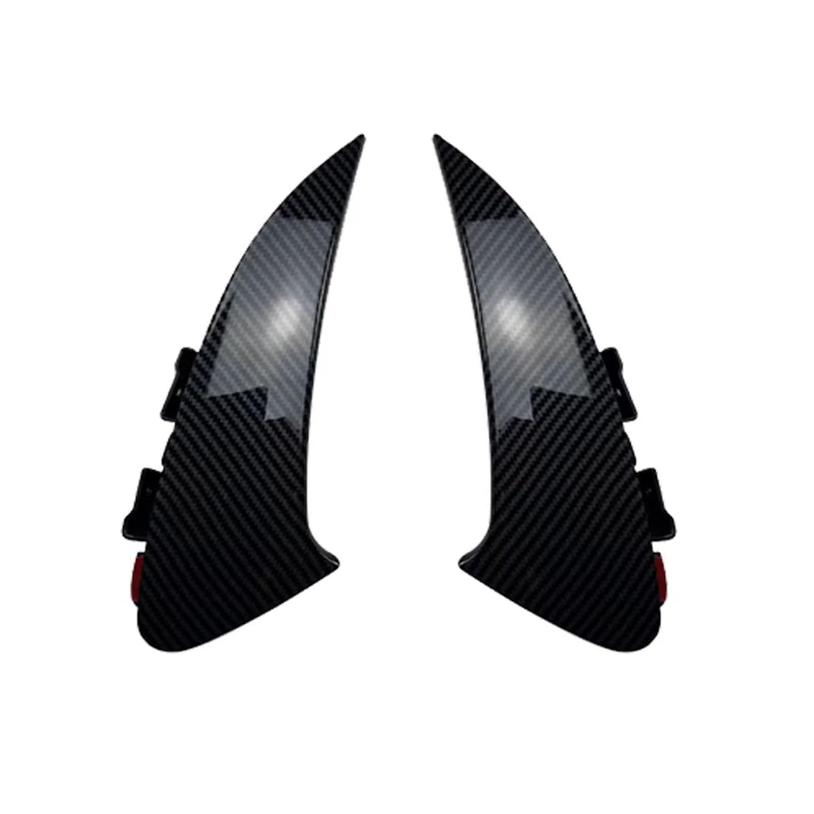 Auto Heckspoilerflügel Für Benz Für CLA Klasse 2020 2021 2022 2023 C118 CLA180 CLA35 CLA45 CLA200 CLA250 Hinten Stoßstange Trim Lip Spoiler Seite Canards Splitter Spoiler(Kohlefaser-Optik) von SPUFKGE