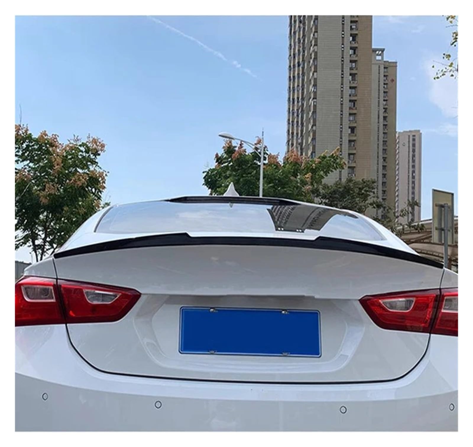 Auto Heckspoilerflügel Für Chevrolet Für Malibu XL 2016-2021 Spoiler ABS Material Carbon Look Primer Farbe Auto Hinten Flügel Stamm Spoiler Stil Zubehör Spoiler(ABS Unpainted) von SPUFKGE