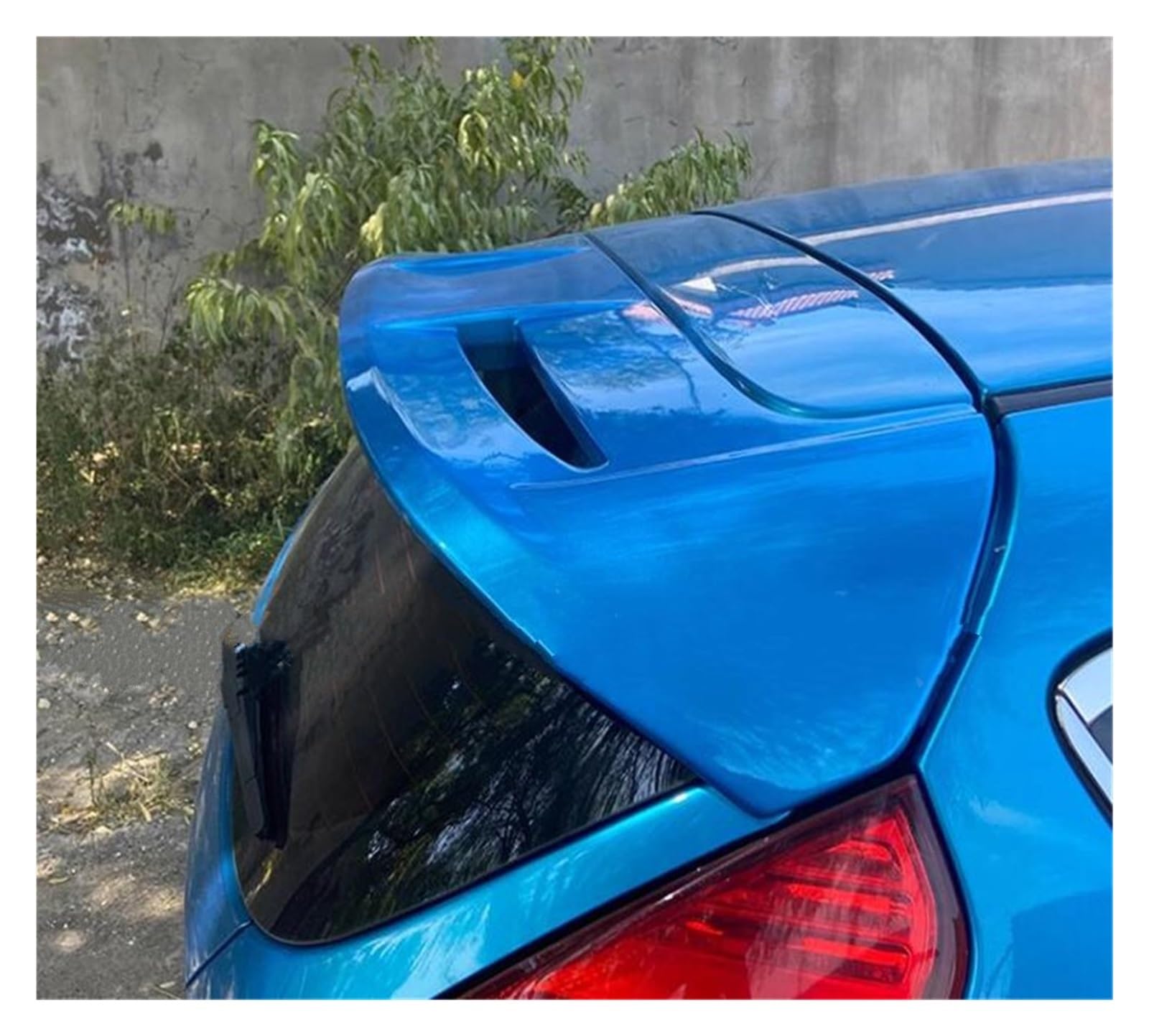 Auto Heckspoilerflügel Für Ford Für Fiesta 2009 2010 2011 2012 2013 Auto ABS Kunststoff Unlackiert Farbe Hinten Trunk-Boot Flügel Spoiler Auto Zubehör Spoiler(Blau) von SPUFKGE