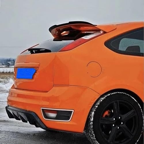 Auto Heckspoilerflügel Für Ford Für Focus ST MK2 MK2.5 Fließheck ABS Material Top Spoiler Flügel Stamm Lip Boot Abdeckung Auto Styling Spoiler(Carbon Fiber Pattern) von SPUFKGE
