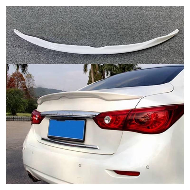 Auto Heckspoilerflügel Für Infiniti Q50 Q50S 2013 2014 2015 2016 2017 Spoiler ABS Material Auto Hinten Flügel Primer Farbe Heckspoiler Spoiler(Unpainted) von SPUFKGE