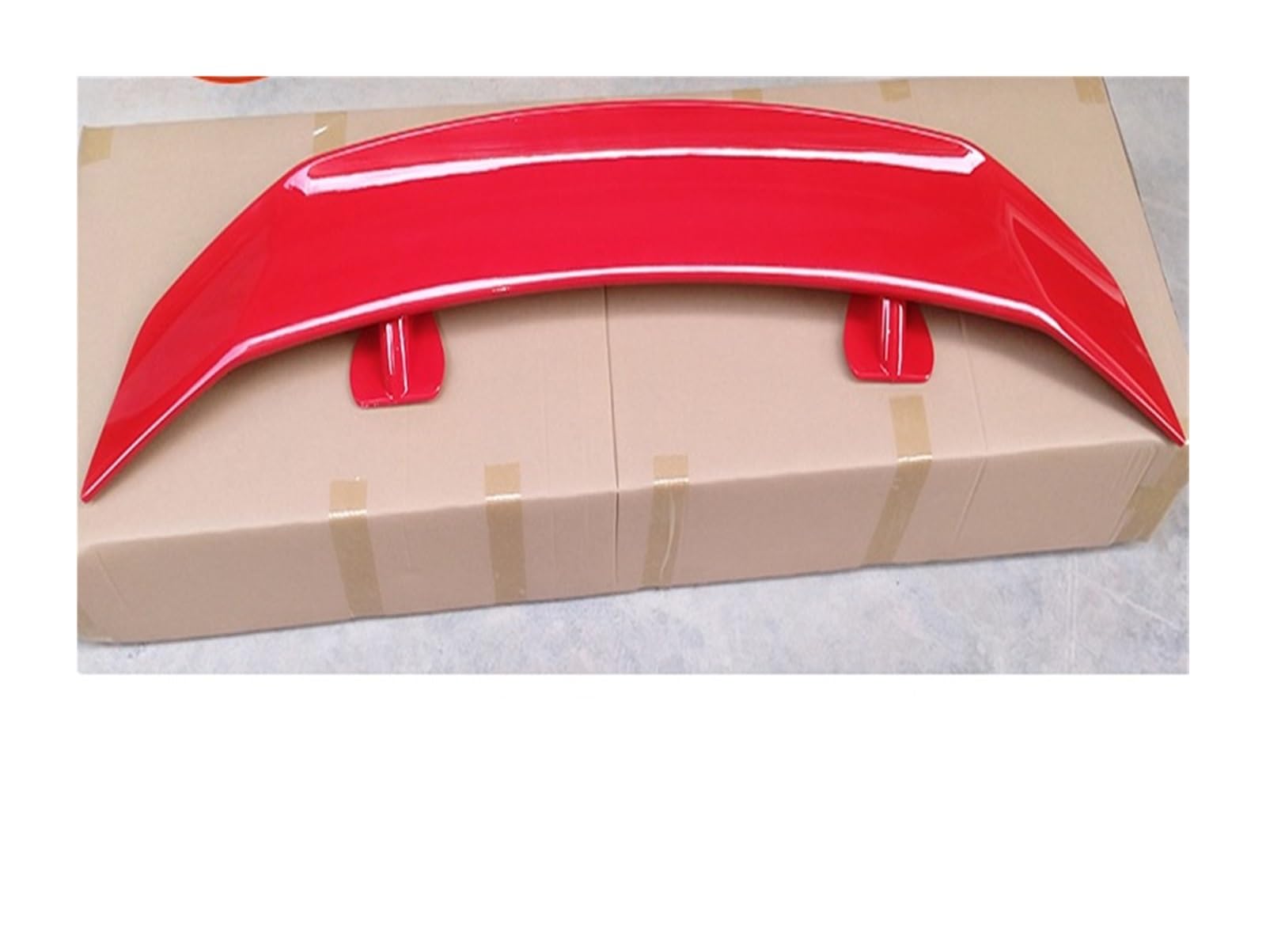 Auto Heckspoilerflügel Für Kia Für Stinger K3 K5 K9 Limousine 135CM Hinten Stamm Deckel Boot Spoiler Flügel Schwarz Carbon Auto Tuning Stil ABS Kunststoff Zubehör Spoiler(Rot) von SPUFKGE