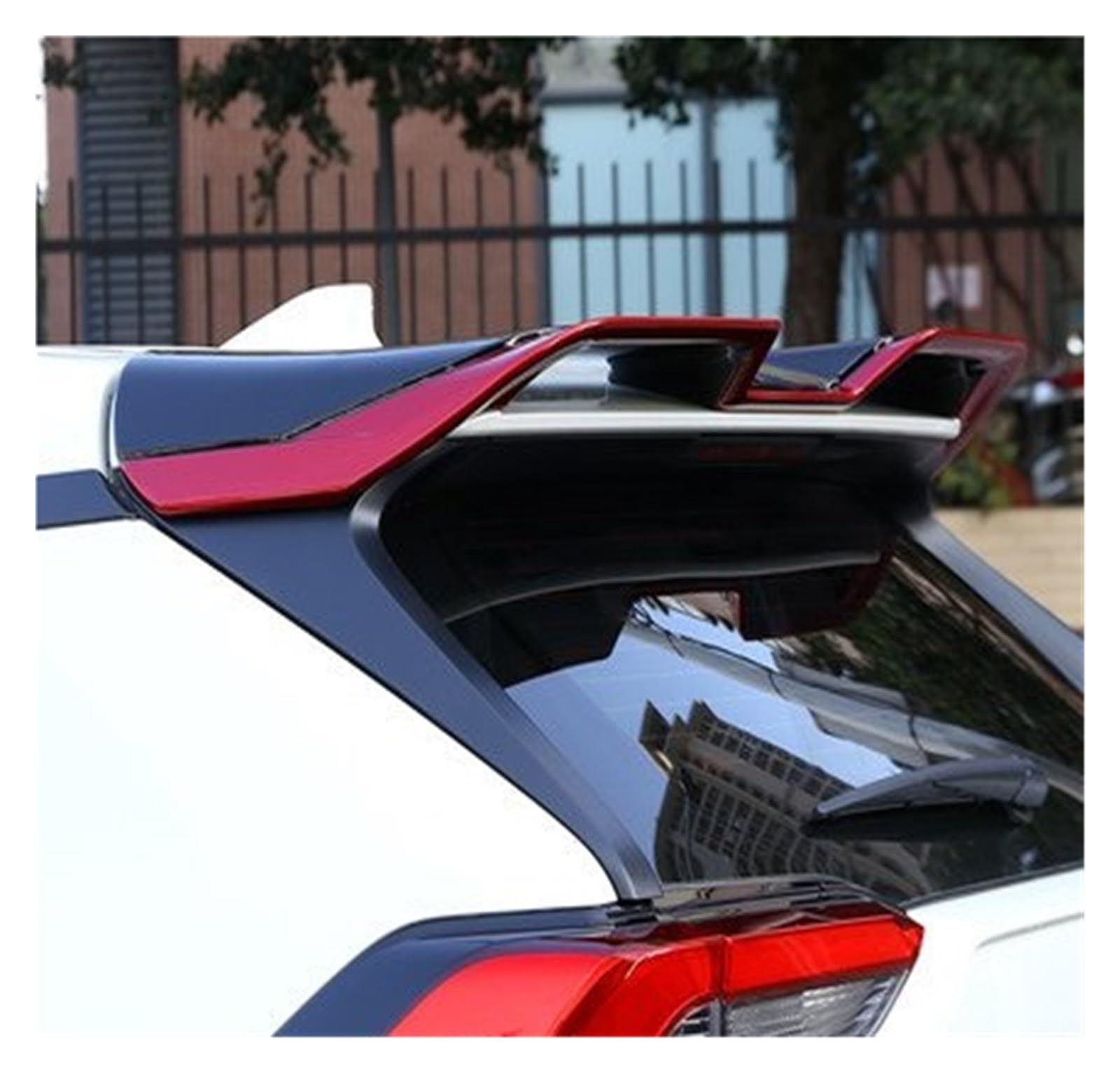 Auto Heckspoilerflügel Für RAV4 Für RAV 4 2019 2020 ABS Kunststoff Unpaint Außen Heckspoiler Schwanz Trunk Boot Flügel Dekoration Auto Styling Spoiler(Lavender) von SPUFKGE