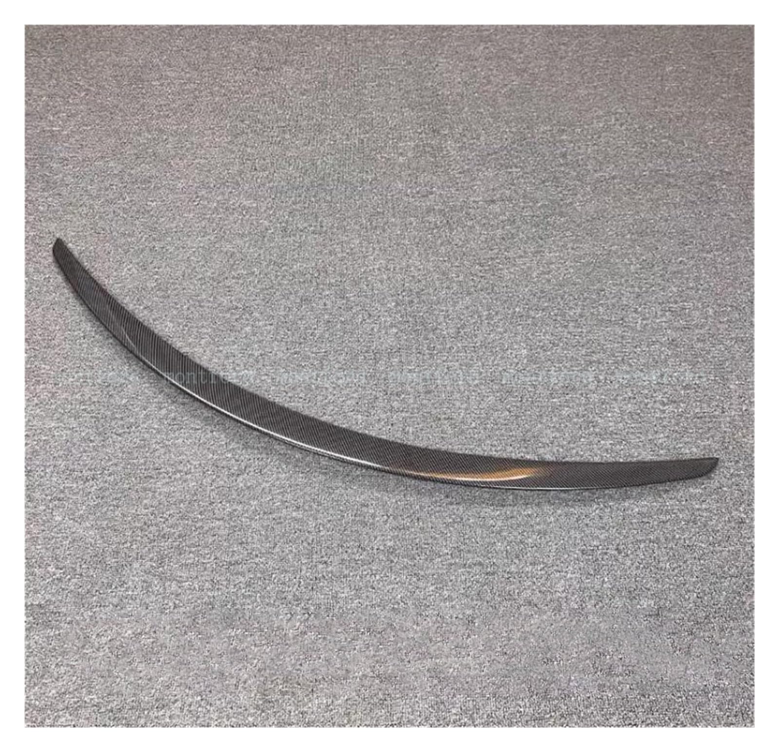 Auto Heckspoilerflügel Für Tesla Für Model S 2012 2013 2014-2022 2023 ABS Material Auto Heckklappe Primer Farbe Heckspoiler Auto Stamm Spoiler Splitter Spoiler(Carbon Fiber Pattern) von SPUFKGE