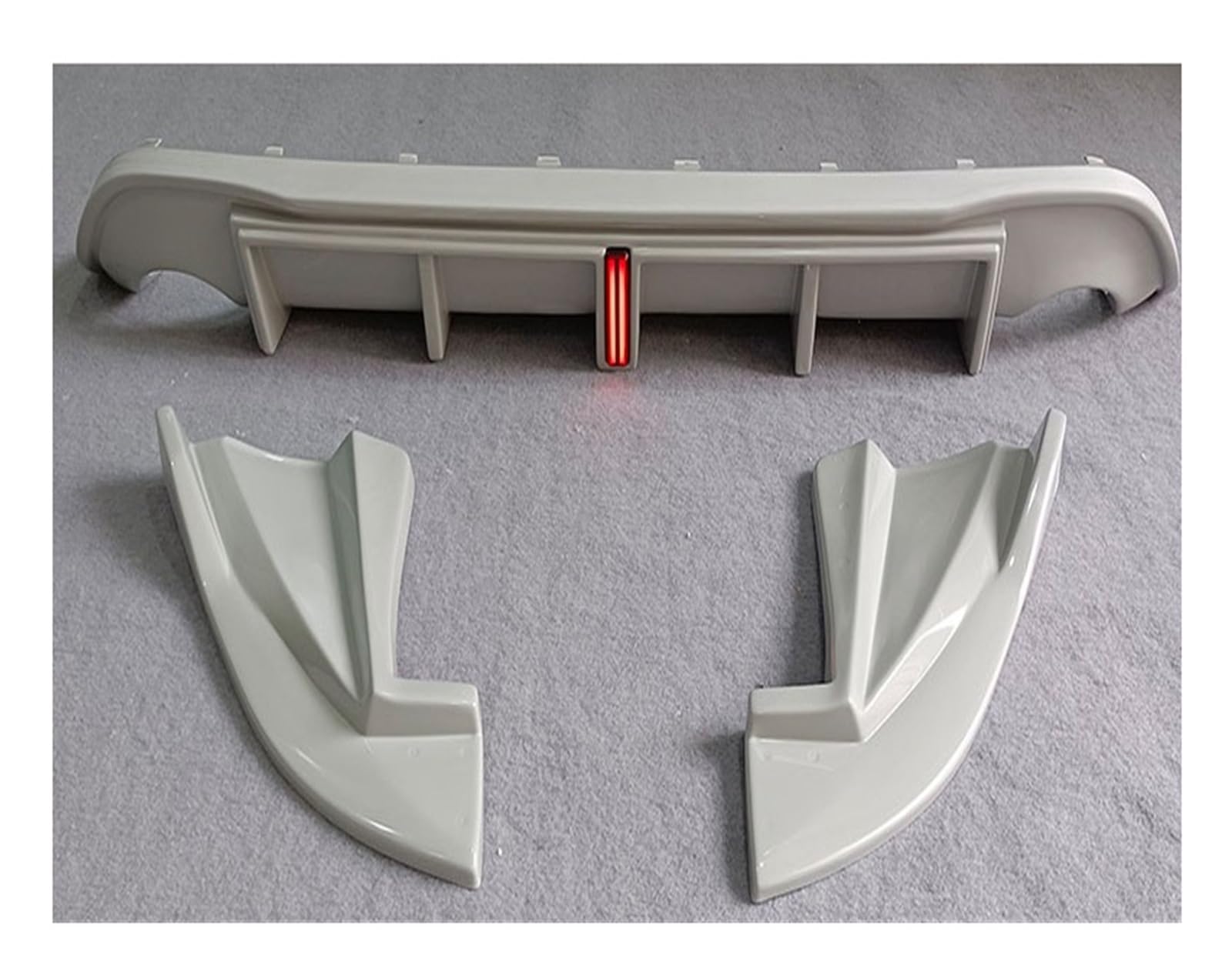 Auto Heckspoilerflügel Für Volvo Für S60 Für V60 Limousine 4 Tür 2014 15 16 17 18 Auto Hinten Stoßstange Diffusor Lip Splitter Schürze Bodykit Außen Tuning Zubehör Spoiler(Unpainted) von SPUFKGE