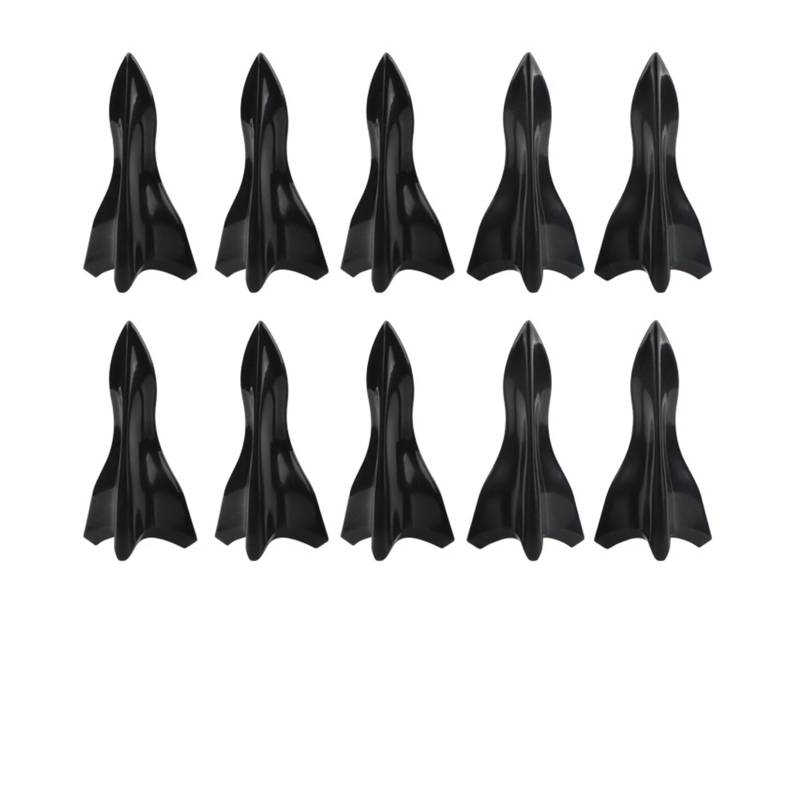 Auto Heckspoilerflügel Für W211 W204 E36 E46 E92 Auto Dach Shark Fin Stil Diffusor Spoiler Zubehör Auto Heckspoiler Spoiler(Bk 10piece style1) von SPUFKGE
