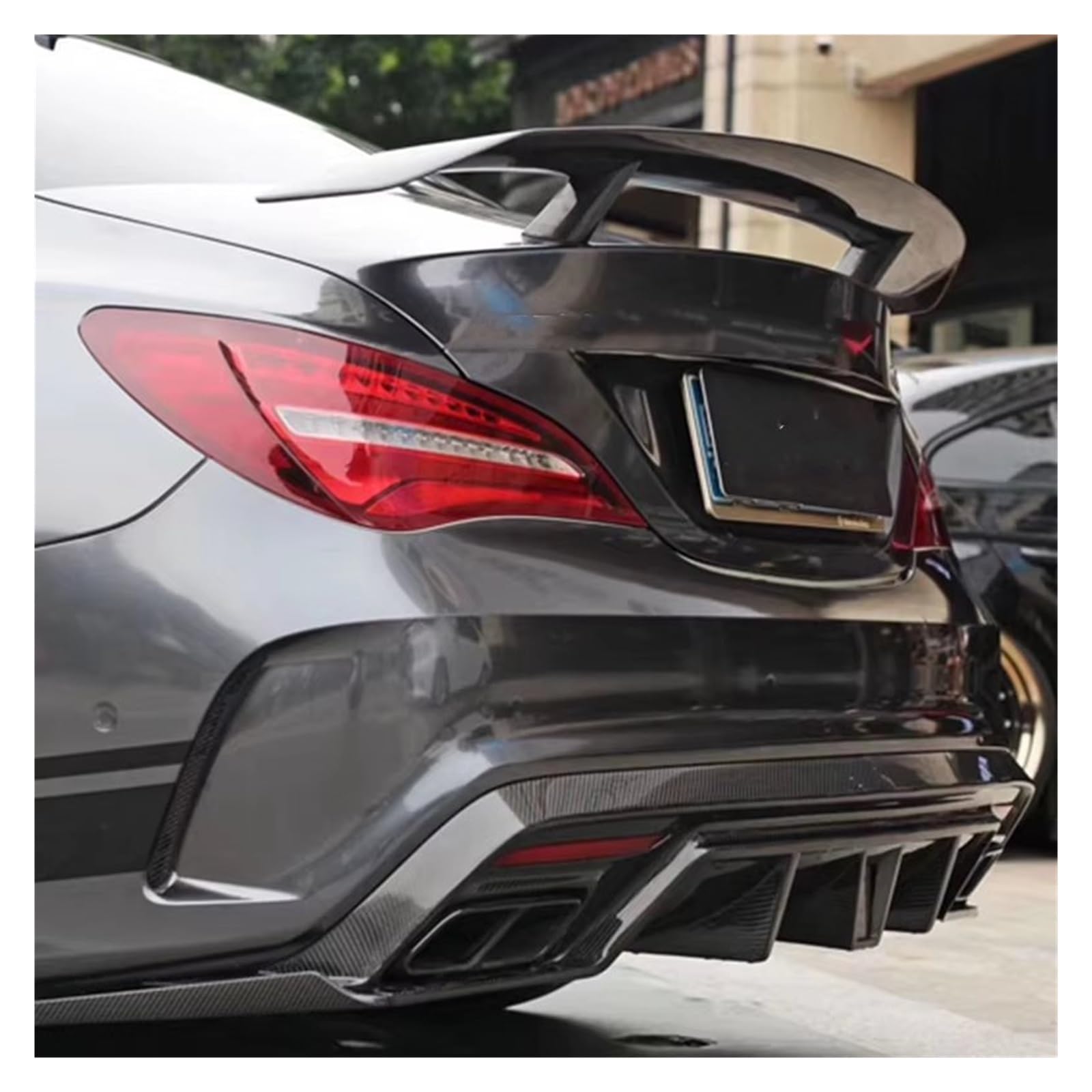 Auto Heckspoilerflügel GT Spoiler Für Benz CLA Flügel CLA45 W117 C117 Matt Carbon Fiber Hinten Stamm Deckel Spoiler CLA180 CLA200 CLA250 CLA260 2013 AUF Spoiler(FRP Unpainted) von SPUFKGE