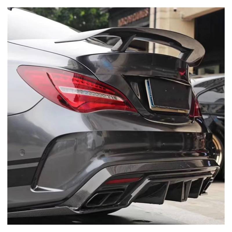 Auto Heckspoilerflügel GT Spoiler Für Benz CLA Flügel CLA45 W117 C117 Matt Carbon Fiber Hinten Stamm Deckel Spoiler CLA180 CLA200 CLA250 CLA260 2013 AUF Spoiler(FRP Unpainted) von SPUFKGE