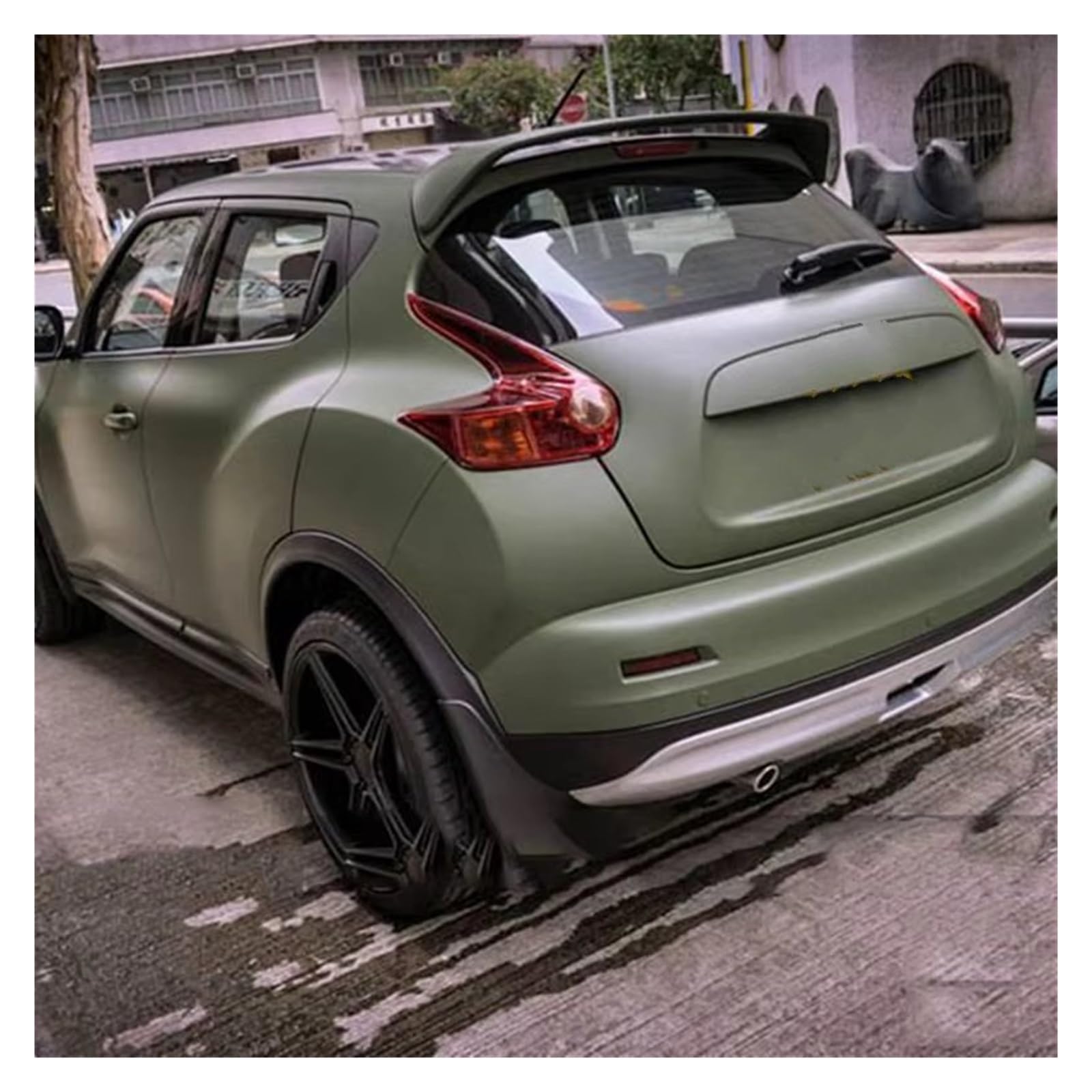 Auto Heckspoilerflügel Spoiler ABS Material Auto Heckflügel Primer Farbe Heckspoiler Für Nissan Für Juke Spoiler 2010 2011 2012 2013 2014 2015 Spoiler(Glossy Black) von SPUFKGE